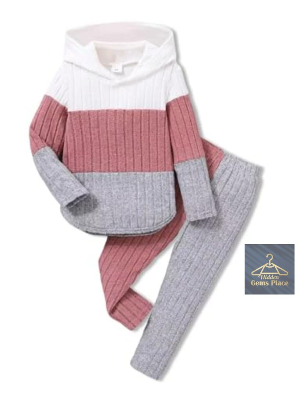 Girls 2 Piece Hoodie Sweatshirt and Leggings Set